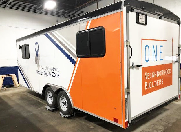 The new outreach vehicle for the Central Providence Health Equity Zone, for which ONE Neighborhood Builders serves as the backbone agency.